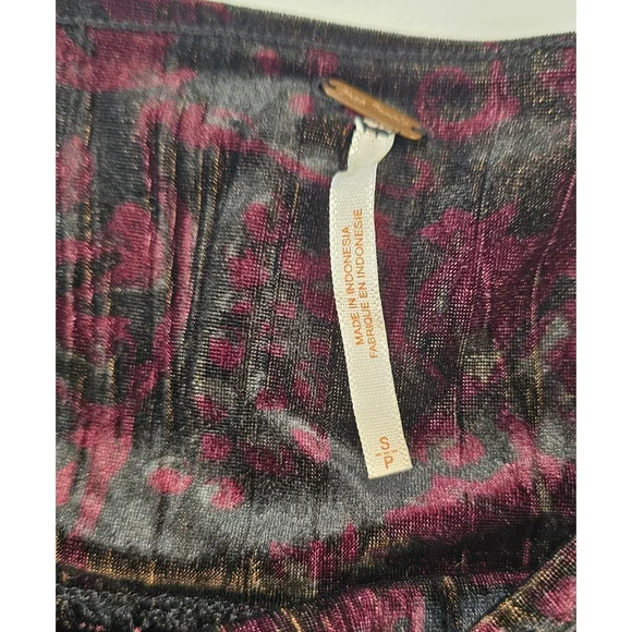 Free People Velvet Velour Ruched Mini Skirt - Picture 4 of 7
